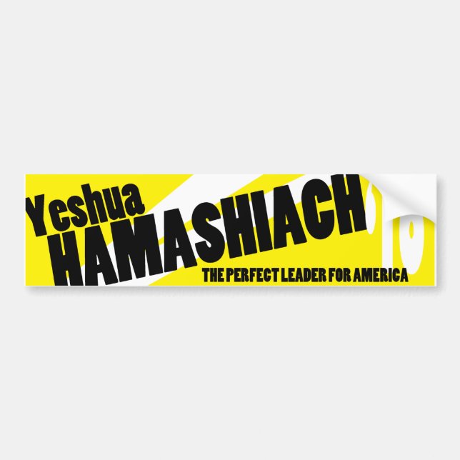 Yeshua Hamashiach Bumper Sticker (Front)