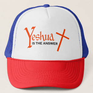 Yeshua is the Answer Messianic Cross Hat