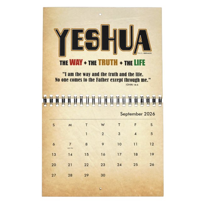 Yeshua Jesus Messianic Calendar (Sep 2026)