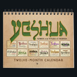 Yeshua Jesus Messianic Calendar<br><div class="desc">YESHUA, the Name of Jesus, the Messiah Calendar. This monthly Calendar features the Name, “YESHUA” (the Hebrew/Aramaic Name of Jesus). The Calendar includes 12 YESHUA images with Names or Titles and Scriptures associated with each. ►This 12-month calendar might interest Jewish Believers and followers of Yeshua, Messianic Christians, Christian Believers and...</div>