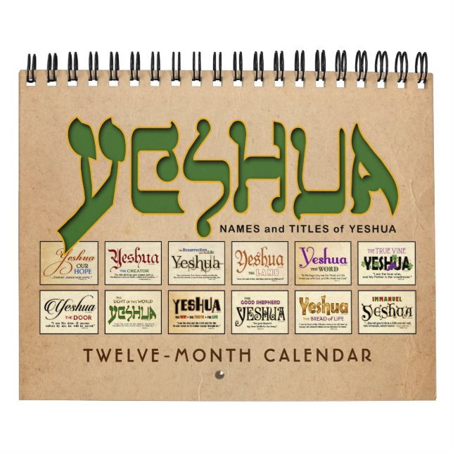 Yeshua Jesus Messianic Calendar (Cover)