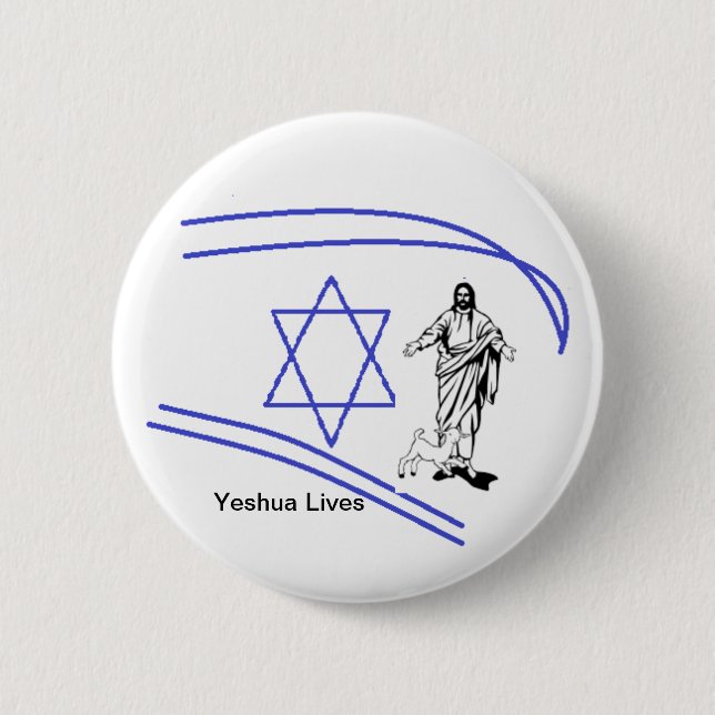 Yeshua Lives 6 Cm Round Badge (Front)
