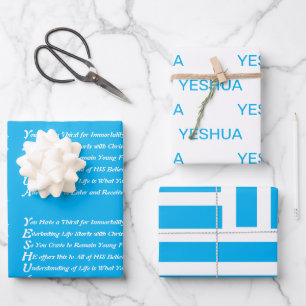 Yeshua Poem Christian Wrapping Paper Sheet