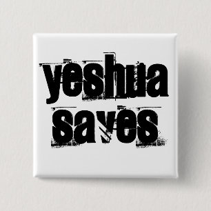 Yeshua Saves Button