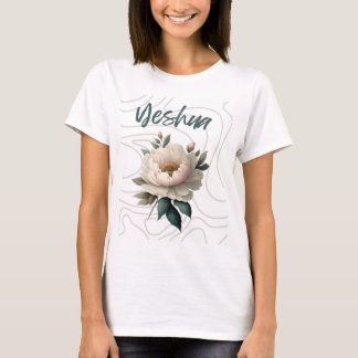 Yeshua with flower unique background T-Shirt