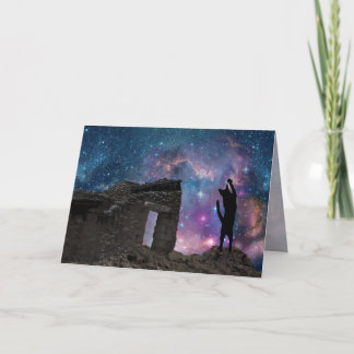 Yeshua's Cat: Nazareth Night Sky Holiday Card