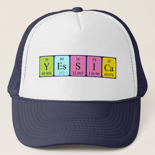 Yessica periodic table name hat (Front)