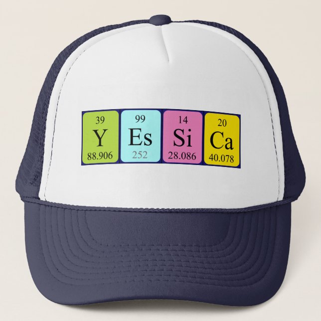 Yessica periodic table name hat (Front)