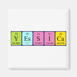 Yessica periodic table name magnet