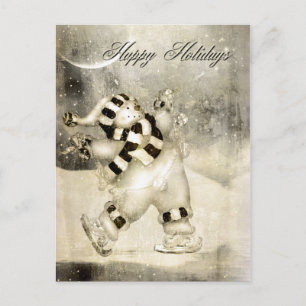 Yesterday's Snowman Postcard