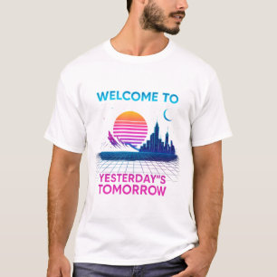 Yesterday's Tomorrow - Retro Synthwave Design T-Shirt