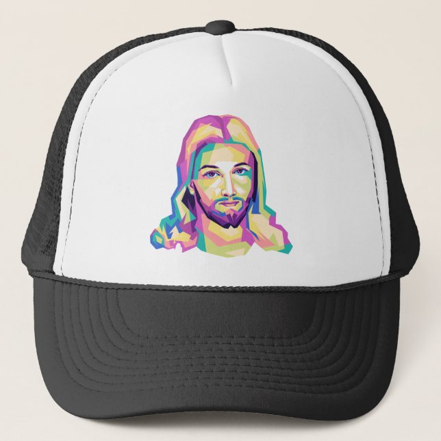 yesus streetwear vintage trucker hat (Front)
