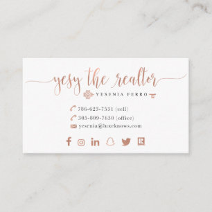 Yesy the Realtor Business Cards