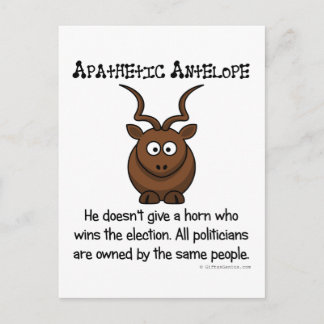 Yet another apathetic voter postcard