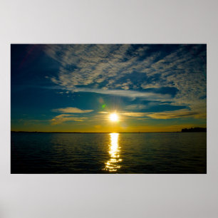 Yet Another Beautiful Sunset on Ochlockonee Bay Poster