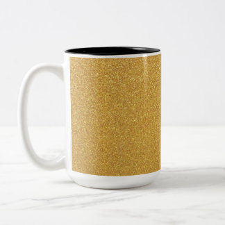 Yet Another Gold Glitter Two-Tone Coffee Mug