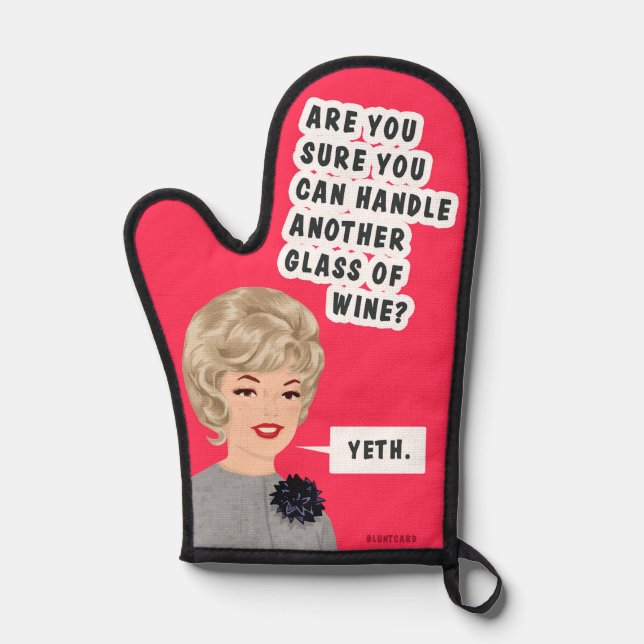 Yeth!!!! Oven Mitt (Front)