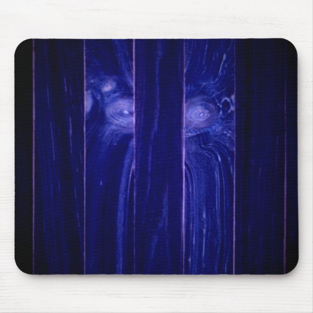 Yeti Face in Wooden Crate Mouse Mat (Front)