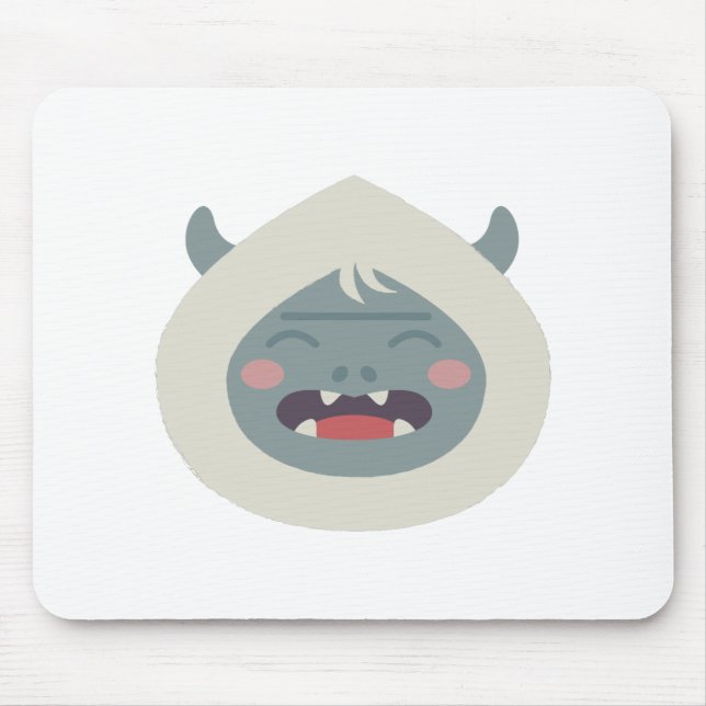 Yeti Head Mouse Mat (Front)