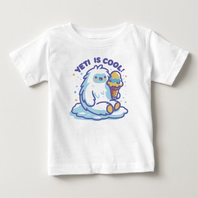 Yeti is cool baby T-Shirt (Front)
