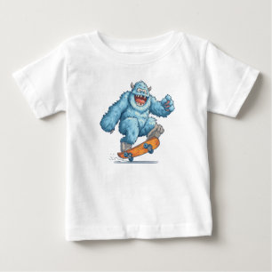 Yeti Snowboarding Mascot T-shirt