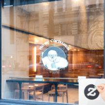 Yeti Snowflakes Window Decal – Fun Holiday Decor