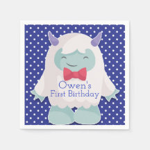 Yeti to Celebrate Boys Abominable Snowman Birthday