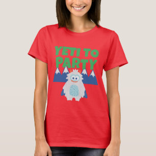 Yeti To Party Adult Christmas T-Shirt