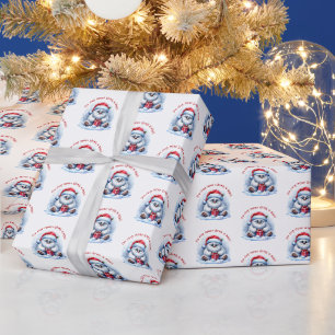Yeti with Gift – Do Not Open Wrapping Paper