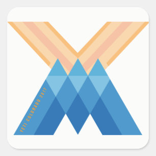 YetiMen Logo Colorado 2017 Version Square Sticker