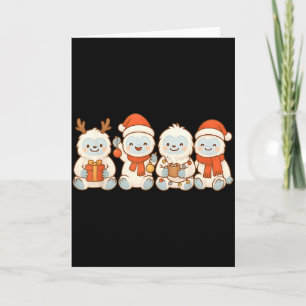 Yetis Kids Boys Girls Christmas Yetis  Card