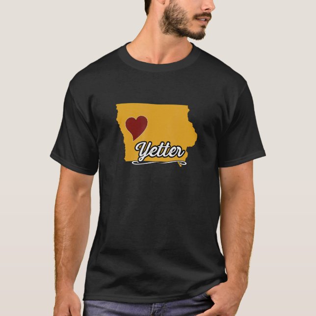 YETTER IOWA IA USA  Cute Souvenir Merch  US City S T-Shirt (Front)