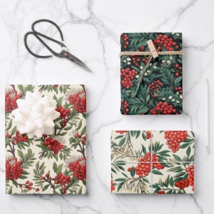 Yew Berry  Wrapping Paper Sheet