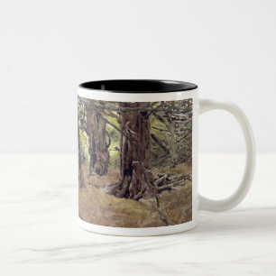 Yews in the Old Yew Wood Two-Tone Coffee Mug
