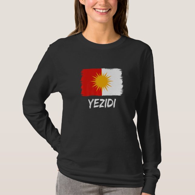 Yezidi Flag Ezidi T-Shirt (Front)