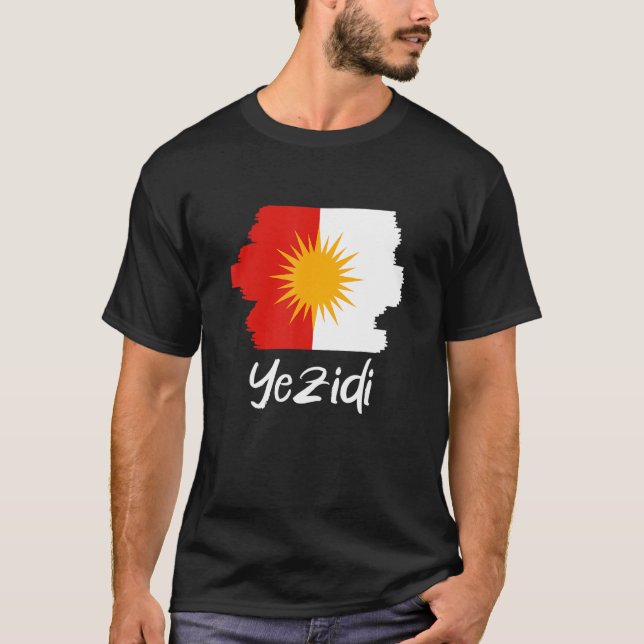 Yezidi Flag Ezidi T-Shirt (Front)