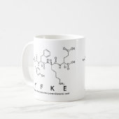 Yfke peptide name mug (Front Left)