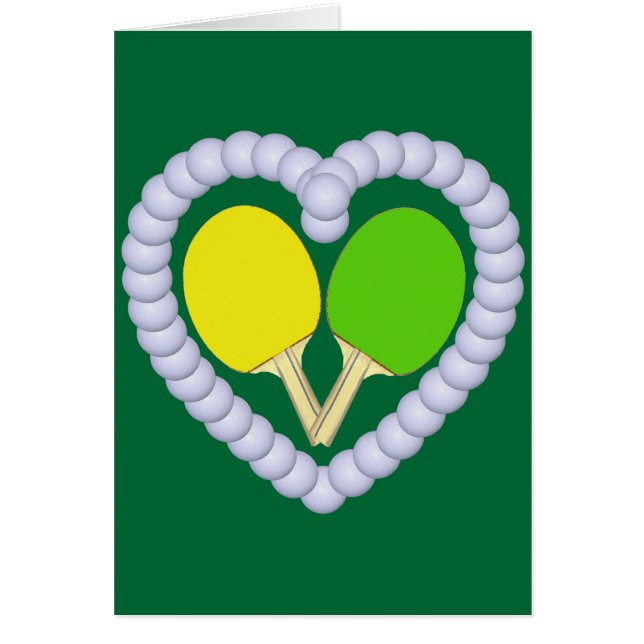 YG Ping Pong Paddle Heart (Front)