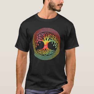 Yggdrasil Celtic Tree of Life Tie Dyed Nordic Viki T-Shirt
