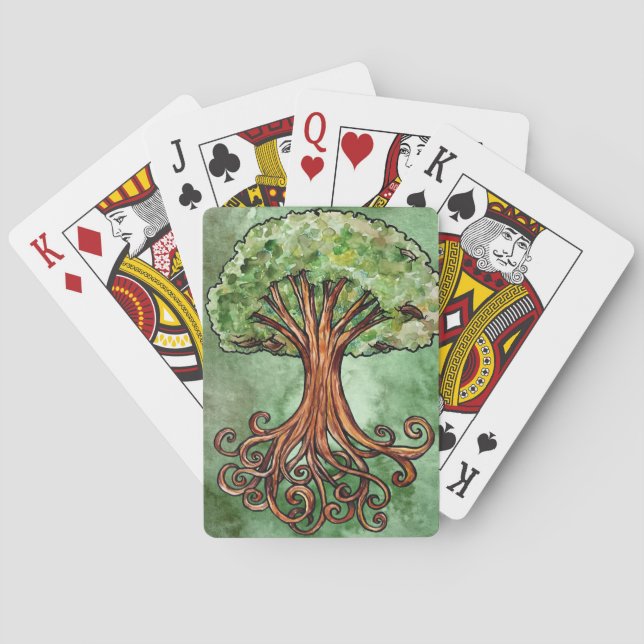 Yggdrasil Tree Norse Mythology  Playing Cards (Back)