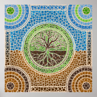 Yggdrasil- Tree of life Dot Art #1
