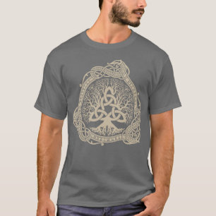 Yggdrasil Tree of Life dragon Celtic Viking T-Shirt