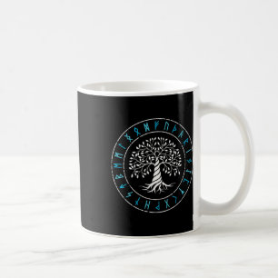 Yggdrasil Tree Of Life Viking Runes Norse Mytholog Coffee Mug