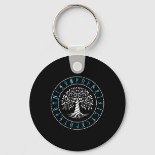 Yggdrasil Tree Of Life Viking Runes Norse Mytholog Key Ring