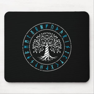 Yggdrasil Tree Of Life Viking Runes Norse Mytholog Mouse Mat