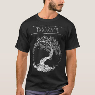 Yggdrasil Tree Of Life Viking Valhalla Odin Design T-Shirt
