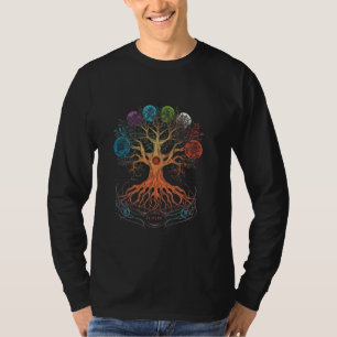 Yggdrasil Tree of Life with Moon Phases T-Shirt