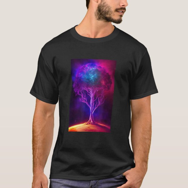 Yggdrasil World Tree of Life Viking Celtric Unique T-Shirt (Front)