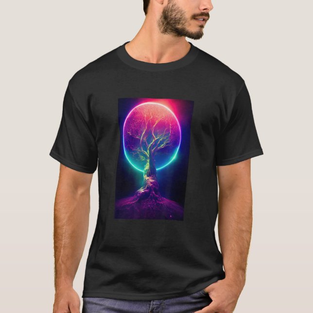 Yggdrasil World Tree of Life Viking Celtric Unique T-Shirt (Front)