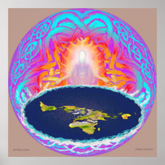 YHWH Creation original painting ~ Hidden Mountain Poster